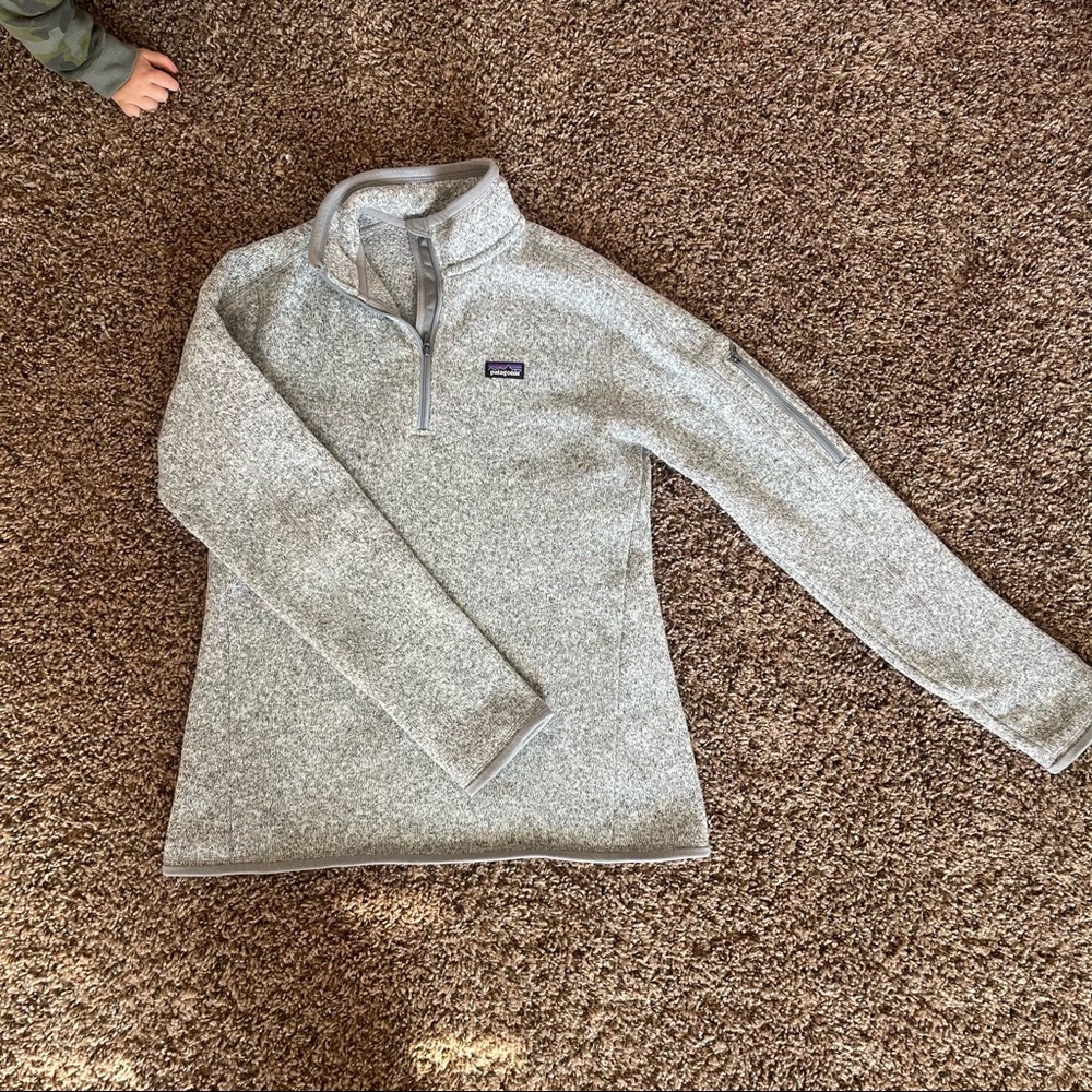 Patagonia Gray 1/4 Zip Sweatshirt | Size M Womens